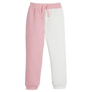 Bisby Color Block Pink & White Joggers NWT
